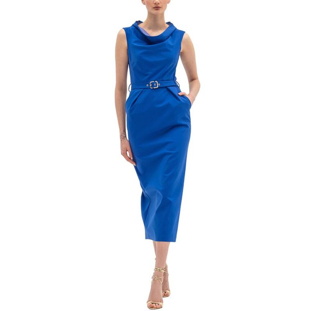 Bgl Womens  Sleeveless Sheath Dress, Blue